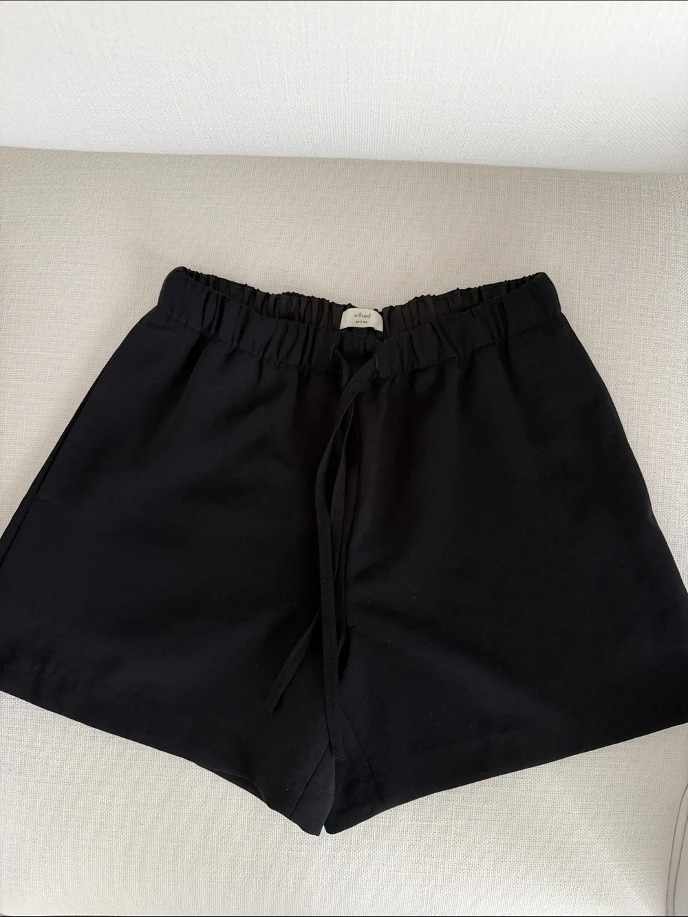 Aritzia Black Athletic Drawstring Shorts
